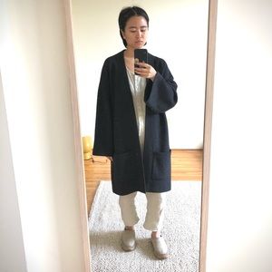 ARITZIA WILFRED MERINO WOOL SIMPLE SWEATER COAT